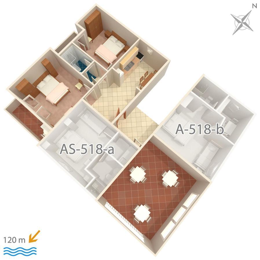 Apartment Podgora 518A Luaran gambar